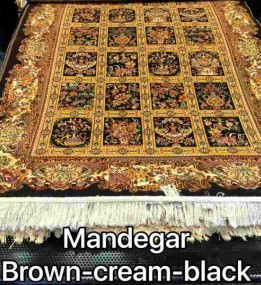 Іранський килим Diba Carpet Mandegar brown-cream-black