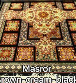 Иранский ковер Diba Carpet Masror brown-cream-black