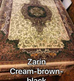 Іранський килим Diba Carpet Zarin cream-brown-black