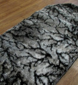 Високоворсний килим 3D Polyester B111 GREY-BLACK