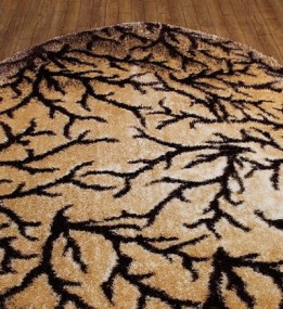 Високоворсний килим 3D Polyester B111 L.BEIGE-BROWN