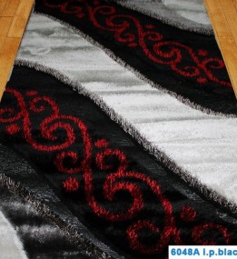 Високоворсний килим Allure Cosmo LEATHER 6048A i.p.black-i.p.white