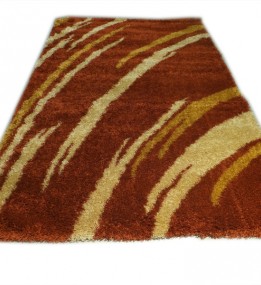 Високоворсний килим Gold Shaggy 8061 terracot