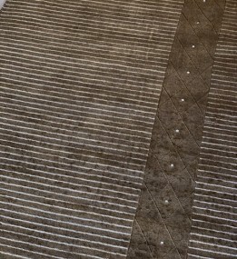 Вовняний килим Lalee Diamond 146 BROWN з шовком та каменями Swarovski