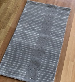 Вовняний килим Lalee Diamond 146 GREY з шовком та каменями Swarovski