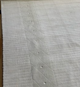 Вовняний килим Lalee Diamond 146 white з шовком та каменями Swarovski