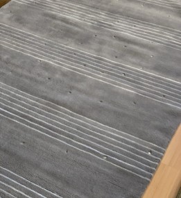 Вовняний килим Lalee Diamond 147 grey з шовком та каменями Swarovski