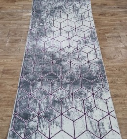 Синтетическая ковровая дорожка MODA 5503 LILAC/L.GREY