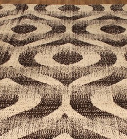 Високоворсний килим Montreal 901 BROWN-CREAM