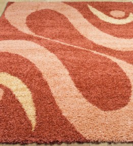 Високоворсний килим Shaggy 0731 terracotta
