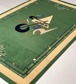 Синтетичний килим FRISE F3043A GREEN - высокое качество по лучшей цене в Украине.