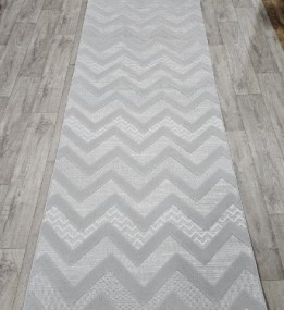 Безворсовая ковровая дорожка DOLCHE 4037B CREAM / L.GREY