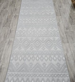 Безворсовая ковровая дорожка DOLCHE 4198A CREAM / L.GREY
