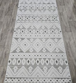 Безворсовая ковровая дорожка DOLCHE 4198A GREEN / CREAM