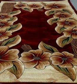 Синтетический ковер Liliya бутон-дерево бордо