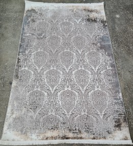 Високоворсний килим Sedef 0010B beige-grey