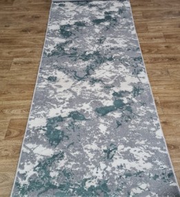 Синтетическая ковровая дорожка LUXURY 05917A TURQUOISE / D.GREY HB