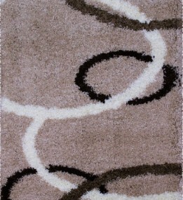 Високоворсна килимова доріжка Shaggy Gold 8018 beige
