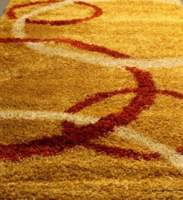 Високоворсна килимова доріжка Shaggy Gold 8018 d.yellow (gold)