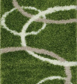 Високоворсна килимова доріжка Shaggy Gold 8018 green