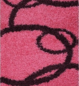 Високоворсна килимова доріжка Shaggy Gold 8018 pink