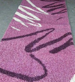 Высоковорсная ковровая дорожка Shaggy 0791 розовый