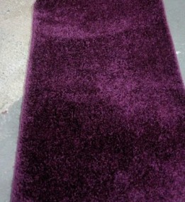 Високоворсна килимова доріжка Shaggy Mono 0720 фіолетовий