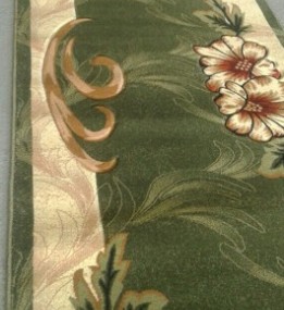Синтетическая ковровая дорожка Liliya 0571 зеленый
