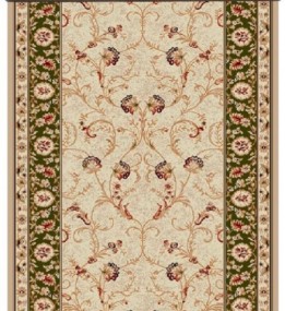 Синтетическая ковровая дорожка Selena / Lotos 523/130 зеленый
