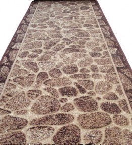 Синтетична килимова доріжка Silver  / Gold Rada 307-12 Kamni New brown