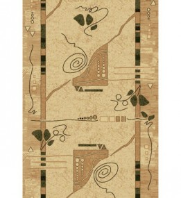 Синтетична килимова доріжка Selena / Lotos 572-100 beige