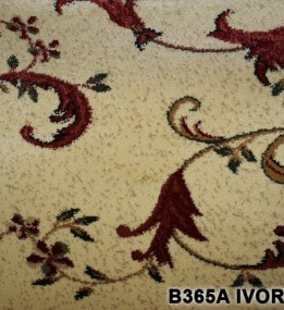 Синтетична килимова доріжка Super Elmas B365A ivory-d.red