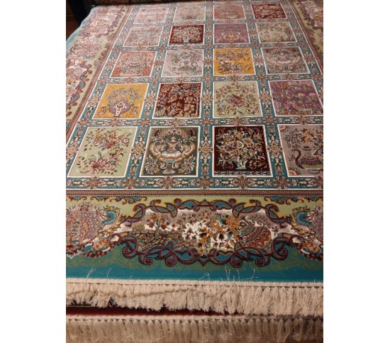Иранский ковер Diba Carpet Farah blue Купить в интернет магазине ДомоМода Иранский ковер Diba Carpet Farah blue - высокое качество по лучшей цене в Украине