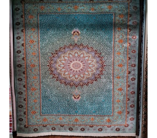 Иранский ковер Diba Carpet Floranse blue Купить в интернет магазине ДомоМода Иранский ковер Diba Carpet Floranse blue - высокое качество по лучшей цене в Украине