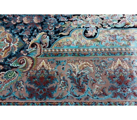 Иранский ковер Diba Carpet Ganjine Blue Купить в интернет магазине ДомоМода фото 2 Иранский ковер Diba Carpet Ganjine Blue - высокое качество по лучшей цене в Украине изображение 2.