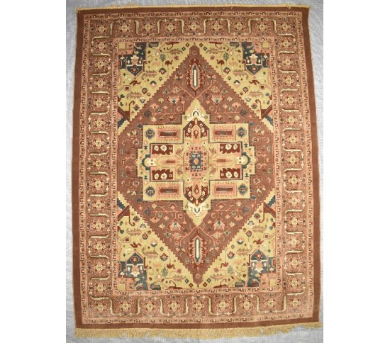 Іранський килим Diba Carpet Ghashghaei l.brown - Висока якість за найкращою ціною в Україні