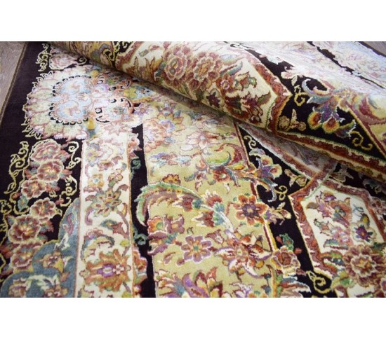 Иранский ковер Diba Carpet Yaghut d.brown Купить в интернет магазине ДомоМода фото 3 Иранский ковер Diba Carpet Yaghut d.brown - высокое качество по лучшей цене в Украине изображение 3.