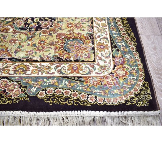 Иранский ковер Diba Carpet Yaghut d.brown Купить в интернет магазине ДомоМода фото 2 Иранский ковер Diba Carpet Yaghut d.brown - высокое качество по лучшей цене в Украине изображение 2.