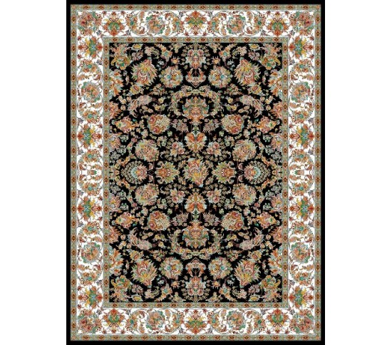 Іранський килим Zarrin Elhaz D.Blue - Висока якість за найкращою ціною в Україні