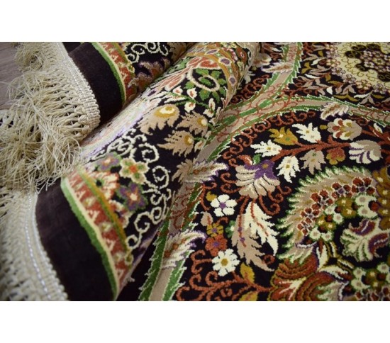 Іранський килим Diba Carpet Fakhare Alam D.Brown - Висока якість за найкращою ціною в Україні зображення 2.