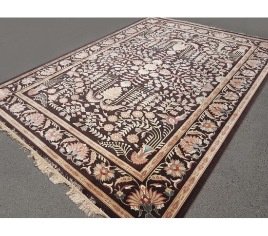 Иранский ковер Diba Carpet Farhan d.brown Купить в интернет магазине ДомоМода фото 3 Иранский ковер Diba Carpet Farhan d.brown - высокое качество по лучшей цене в Украине изображение 3.