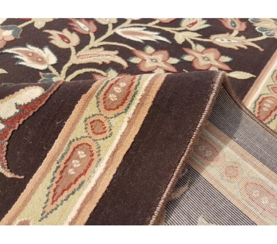 Иранский ковер Diba Carpet Farhan d.brown Купить в интернет магазине ДомоМода фото 2 Иранский ковер Diba Carpet Farhan d.brown - высокое качество по лучшей цене в Украине изображение 2.