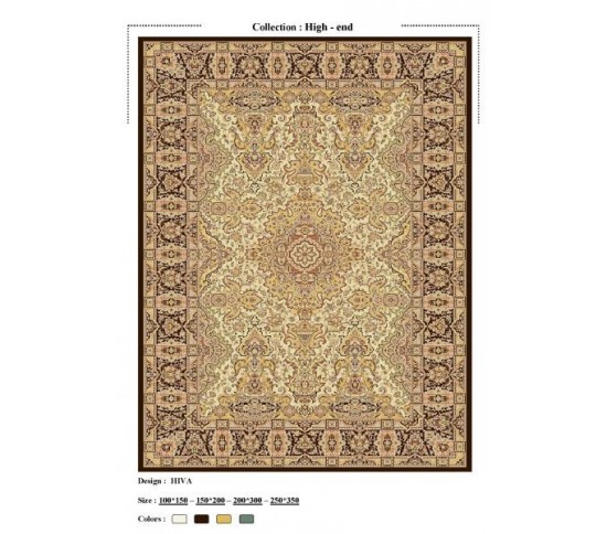 Іранський килим Diba Carpet Hiva d.brown - Висока якість за найкращою ціною в Україні