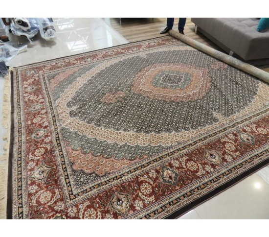 Иранский ковер Diba Carpet Mahi-esfahan d.brown Купить в интернет магазине ДомоМода фото 2 Иранский ковер Diba Carpet Mahi-esfahan d.brown - высокое качество по лучшей цене в Украине изображение 2.