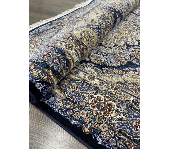 Високощільний килим SILK 5156A Navy Купити в інтернет магазині ДомоМода фото 2 Високощільний килим SILK 5156A Navy - Висока якість за найкращою ціною в Україні зображення 2.