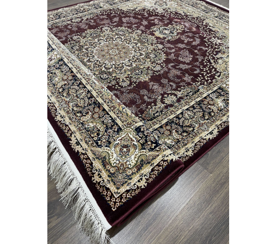 Высокоплотный ковер SILK 5158B BURGUNDY - высокое качество по лучшей цене в Украине изображение 3.