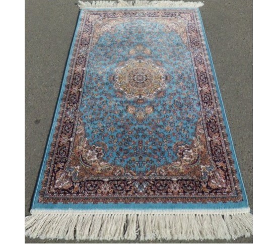 Иранский ковер Silky Collection (D-015/1069 blue) Купить в интернет магазине ДомоМода Иранский ковер Silky Collection (D-015/1069 blue) - высокое качество по лучшей цене в Украине