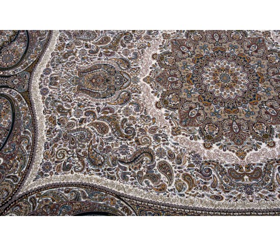 Перський килим Kashan 607-C cream - Висока якість за найкращою ціною в Україні зображення 6.