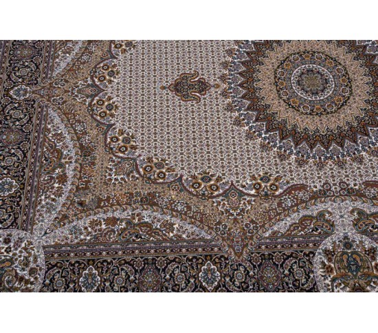 Персидский ковер Kashan 610-C cream - высокое качество по лучшей цене в Украине изображение 5.