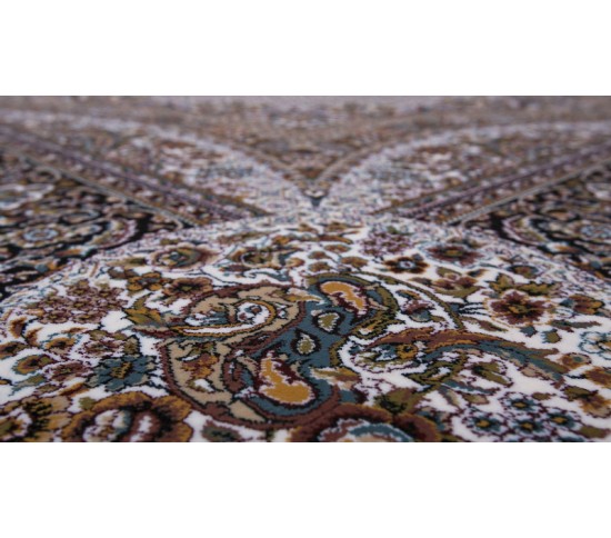 Персидский ковер Kashan 610-C cream - высокое качество по лучшей цене в Украине изображение 3.